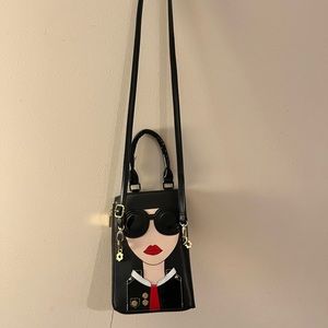 Retro Chic Purse with a lady’s face